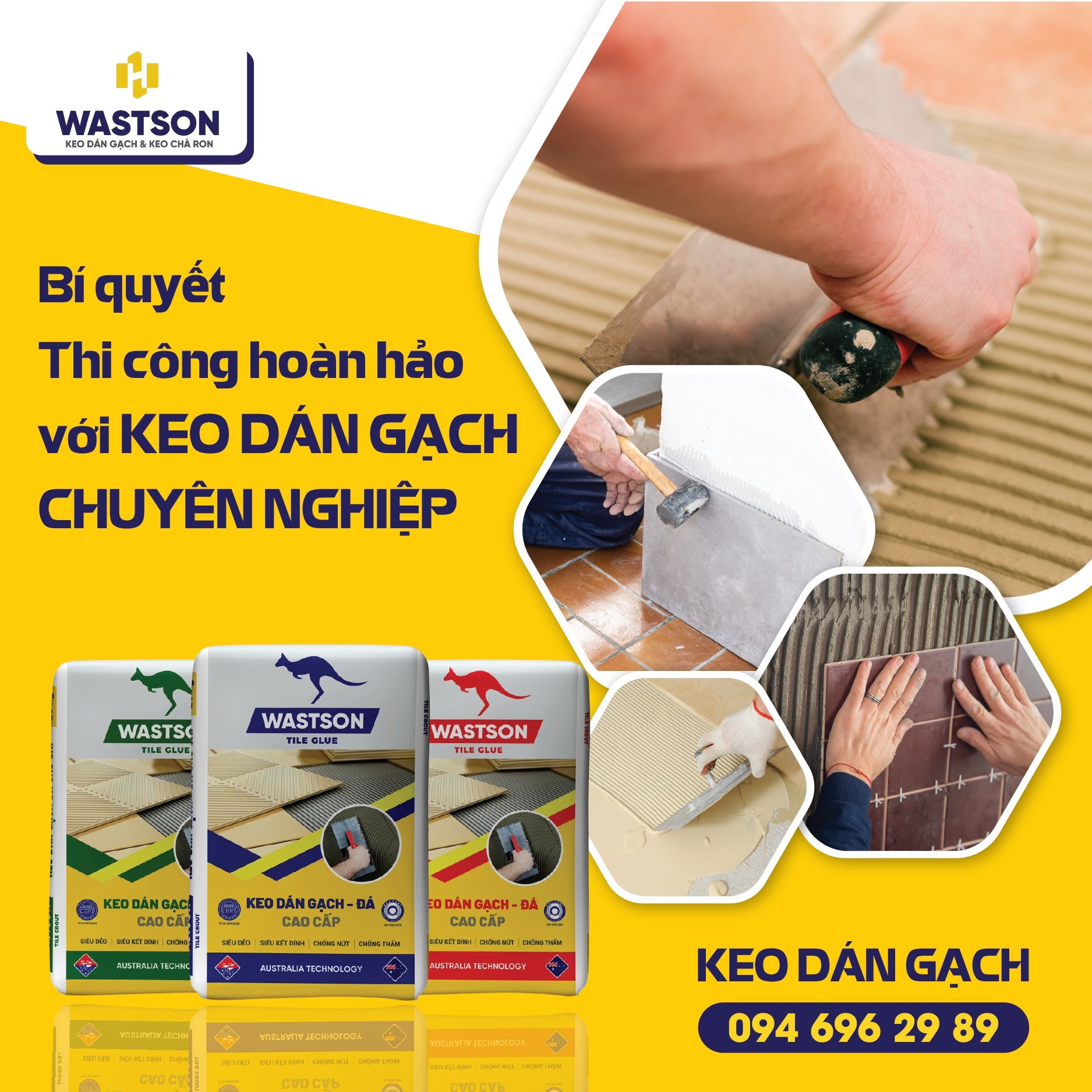 Keo dán gạch Laika