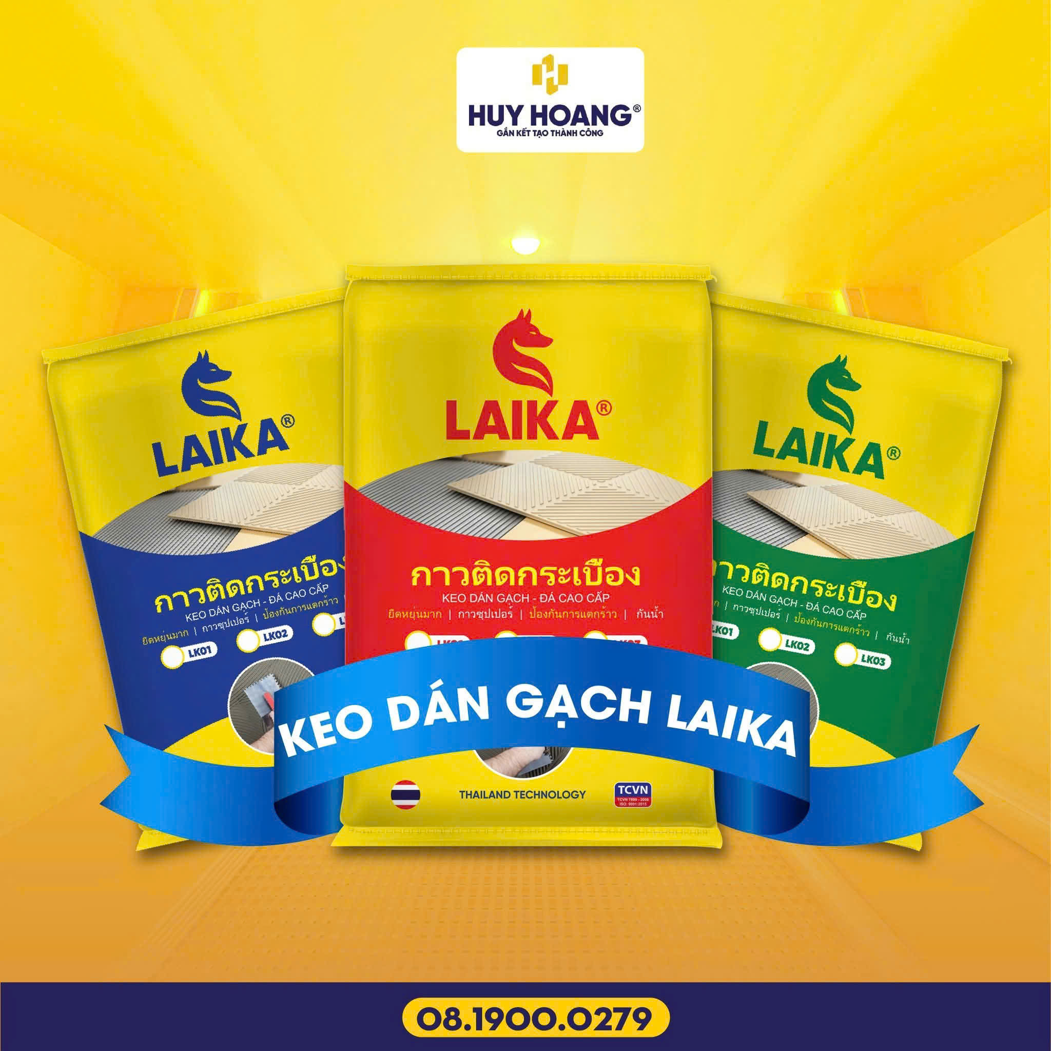 Keo dán gạch Laika